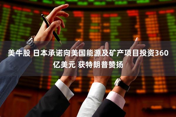 美牛股 日本承诺向美国能源及矿产项目投资360亿美元 获特朗普赞扬