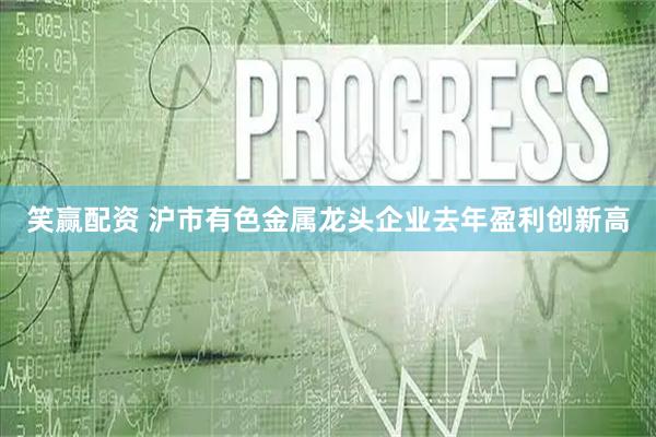 笑赢配资 沪市有色金属龙头企业去年盈利创新高