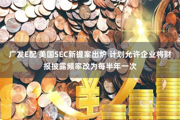 广发E配 美国SEC新提案出炉 计划允许企业将财报披露频率改为每半年一次