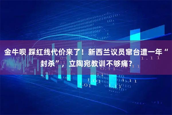 金牛呗 踩红线代价来了！新西兰议员窜台遭一年“封杀”，立陶宛教训不够痛？